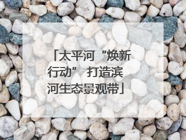 太平河“焕新行动” 打造滨河生态景观带