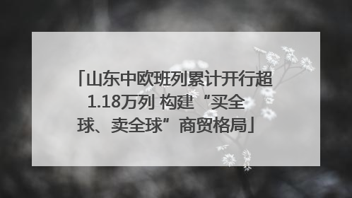 山东中欧班列累计开行超1.18万列 构建“买全球、卖全球”商贸格局