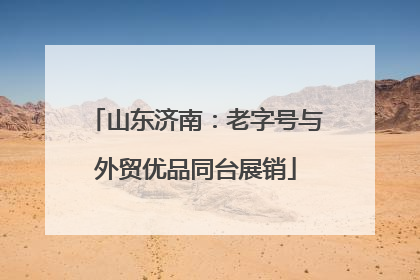 山东济南：老字号与外贸优品同台展销