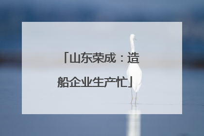 山东荣成：造船企业生产忙