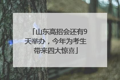 山东高招会还有9天举办，今年为考生带来四大惊喜