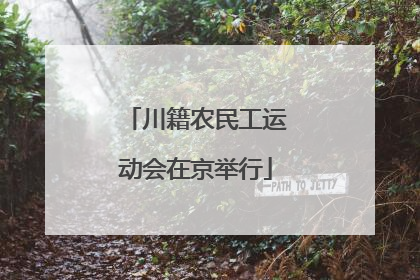 川籍农民工运动会在京举行