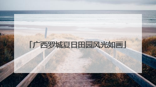 广西罗城夏日田园风光如画