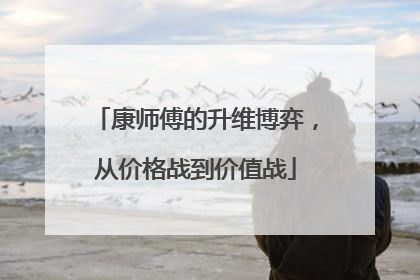 康师傅的升维博弈，从价格战到价值战