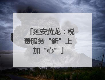 延安黄龙：税费服务“新”上加“心”