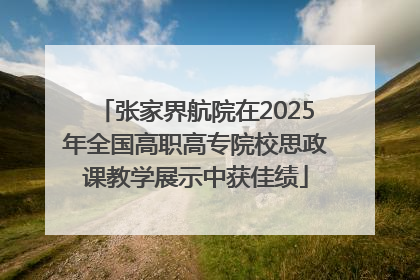 张家界航院在2025年全国高职高专院校思政课教学展示中获佳绩