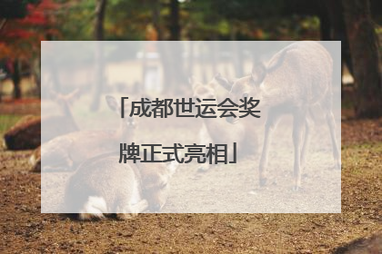 成都世运会奖牌正式亮相