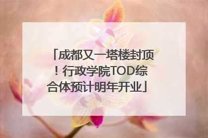 成都又一塔楼封顶！行政学院TOD综合体预计明年开业