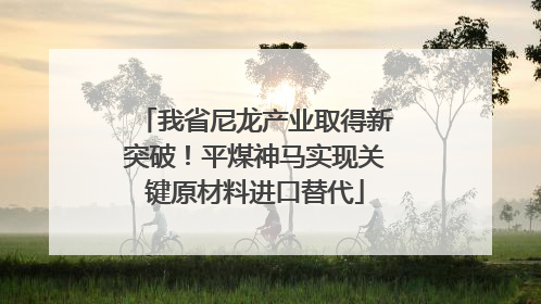 我省尼龙产业取得新突破！平煤神马实现关键原材料进口替代