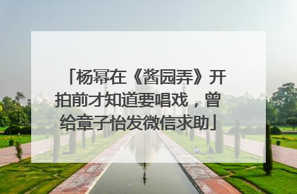 杨幂在《酱园弄》开拍前才知道要唱戏，曾给章子怡发微信求助