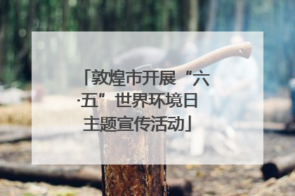敦煌市开展“六·五”世界环境日主题宣传活动