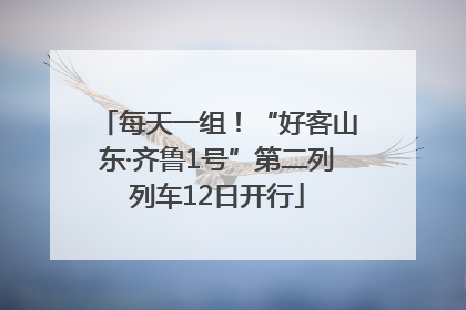 每天一组！“好客山东·齐鲁1号”第二列列车12日开行