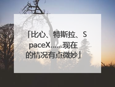 比心、特斯拉、SpaceX……现在的情况有点微妙