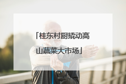 桂东村厨撬动高山蔬菜大市场