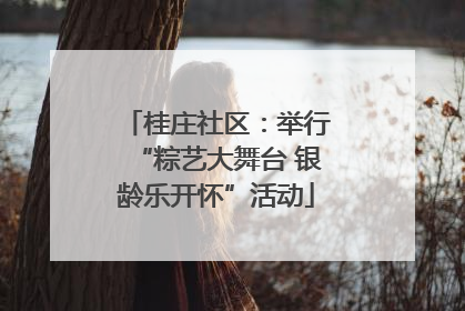 桂庄社区：举行“粽艺大舞台 银龄乐开怀”活动