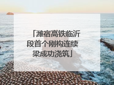 潍宿高铁临沂段首个刚构连续梁成功浇筑