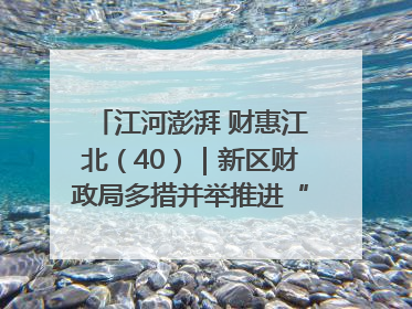 江河澎湃 财惠江北（40）｜新区财政局多措并举推进“一卡通”管理 保障惠民惠农补贴精准高效发放
