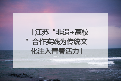 江苏“非遗+高校”合作实践为传统文化注入青春活力