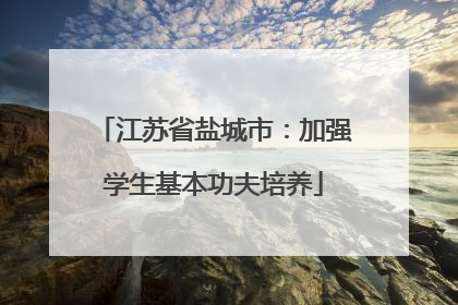 江苏省盐城市：加强学生基本功夫培养