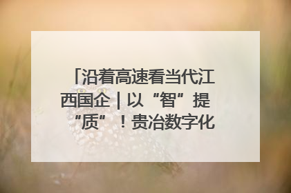沿着高速看当代江西国企｜以“智”提“质”！贵冶数字化转型迈出新步伐