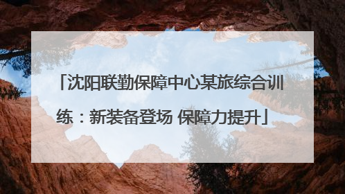 沈阳联勤保障中心某旅综合训练：新装备登场 保障力提升