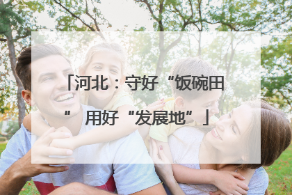 河北：守好“饭碗田” 用好“发展地”