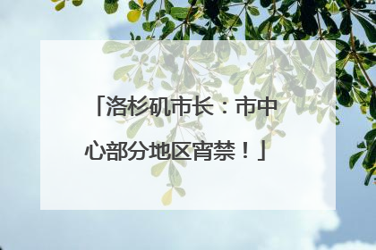 洛杉矶市长：市中心部分地区宵禁！