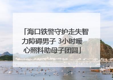 海口铁警守护走失智力障碍男子 3小时暖心照料助母子团圆