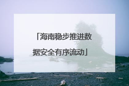 海南稳步推进数据安全有序流动