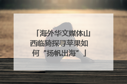 海外华文媒体山西临猗探寻苹果如何“扬帆出海”