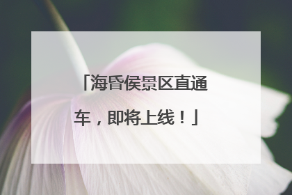 海昏侯景区直通车，即将上线！
