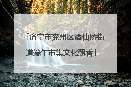 济宁市兖州区酒仙桥街道端午市集文化飘香