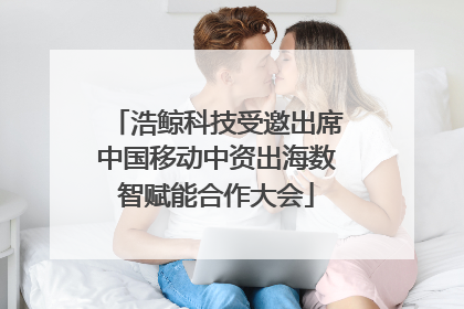 浩鲸科技受邀出席中国移动中资出海数智赋能合作大会