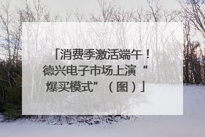 消费季激活端午！德兴电子市场上演“爆买模式”（图）