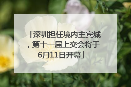 深圳担任境内主宾城，第十一届上交会将于6月11日开幕