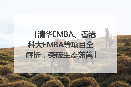 清华EMBA、香港科大EMBA等项目全解析，突破生态藩篱