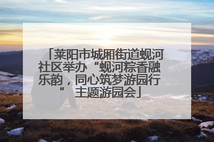 莱阳市城厢街道蚬河社区举办“蚬河粽香融乐韵，同心筑梦游园行” 主题游园会