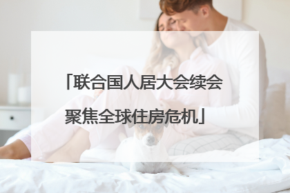 联合国人居大会续会聚焦全球住房危机