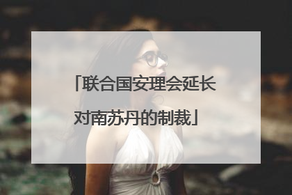 联合国安理会延长对南苏丹的制裁