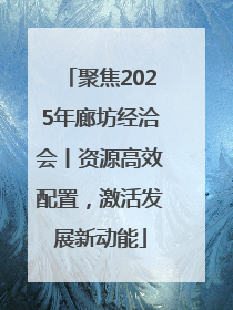 聚焦2025年廊坊经洽会丨资源高效配置，激活发展新动能