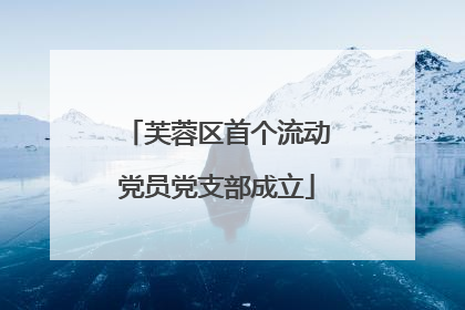 芙蓉区首个流动党员党支部成立