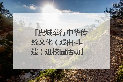 虞城举行中华传统文化（戏曲·非遗）进校园活动