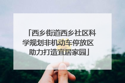 西乡街道西乡社区科学规划非机动车停放区 助力打造宜居家园