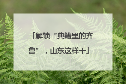 解锁“典籍里的齐鲁”，山东这样干