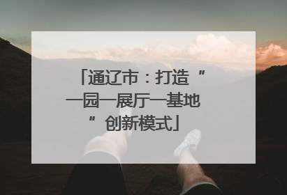 通辽市：打造“一园一展厅一基地”创新模式