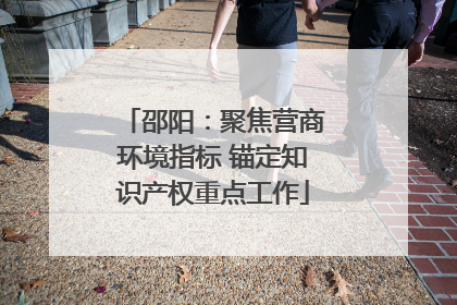 邵阳：聚焦营商环境指标 锚定知识产权重点工作