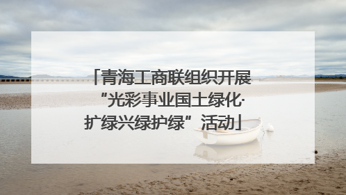 青海工商联组织开展“光彩事业国土绿化·扩绿兴绿护绿”活动