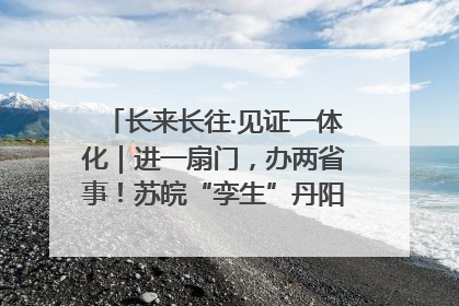 长来长往·见证一体化｜进一扇门，办两省事！苏皖“孪生”丹阳如何做到的？