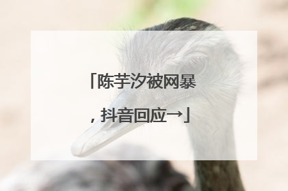 陈芋汐被网暴，抖音回应→