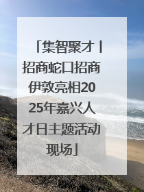 集智聚才丨招商蛇口招商伊敦亮相2025年嘉兴人才日主题活动现场